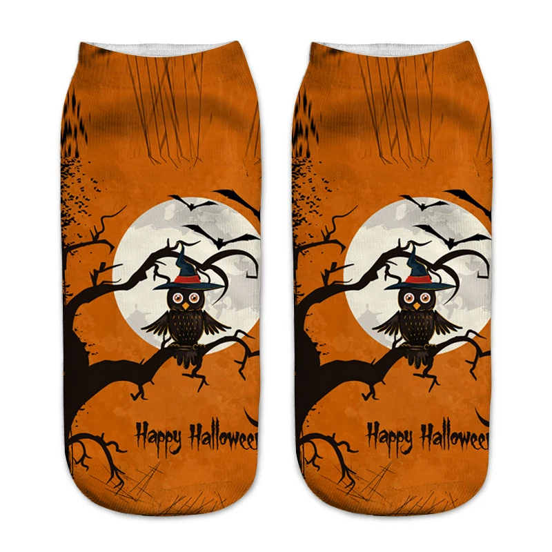 2018 New Women Happy 3D Printed Funny Halloween Owl Socks for women Party Lover's gift
2018 New Women Happy 3D Printed Funny Halloween Owl Socks for women Party Lover's gift
