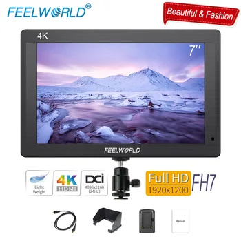 Feelworld FH7 4K HDMI Portable Camera Field DSLR Monitor 7 inch IPS Full HD 1920x1200 LCD Screen External Display for Canon Sony
Feelworld FH7 4K HDMI Portable Camera Field DSLR Monitor 7 inch IPS Full HD 1920x1200 LCD Screen External Display for Canon Sony