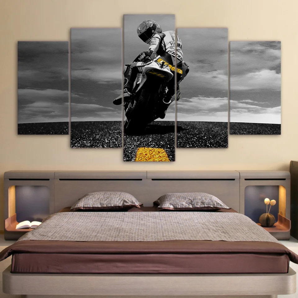 Modular Poster Painting Art Canvas Frame HD Printed Modern 5 Panel Motorcycle Racing Living Room Home Decor Wall Pictures
Modular Poster Painting Art Canvas Frame HD Printed Modern 5 Panel Motorcycle Racing Living Room Home Decor Wall Pictures
