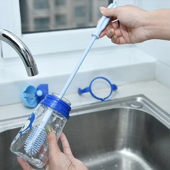 Pokich 2Pcs/Set Food-grade Silicone Bottle Brush Multifunctional Washing Milk Bottle Brush Tools with Long Handle
Pokich 2Pcs/Set Food-grade Silicone Bottle Brush Multifunctional Washing Milk Bottle Brush Tools with Long Handle