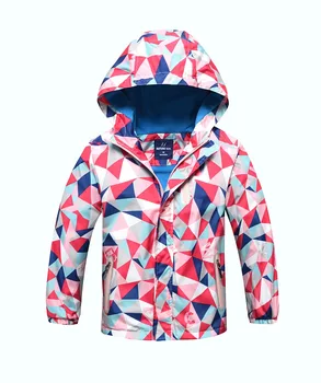 

Waterproof Index 5000mm Child Coat Windproof Sporty Boys Girls Jackets Warm Children Outerwear Clothing For 3-12 Years Old
