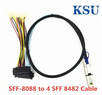 Mini SAS 4x Mini SAS36P SFF-8088 to 4 SFF-8482 SAS29P Power Cabe 3ft 100CM Free Shipping
Mini SAS 4x Mini SAS36P SFF-8088 to 4 SFF-8482 SAS29P Power Cabe 3ft 100CM Free Shipping