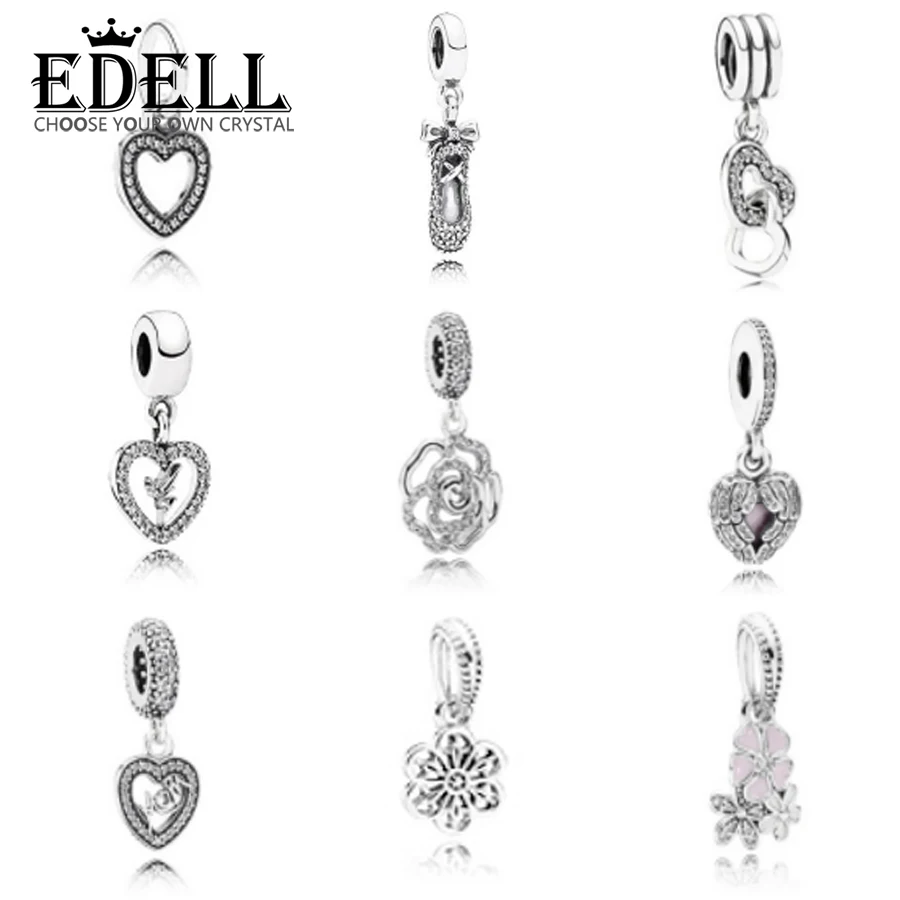 EDELL New Romantic Woman 925 Sterling Silver flower Necklace Pendants heart-shaped Best Women Jewelry Gift
EDELL New Romantic Woman 925 Sterling Silver flower Necklace Pendants heart-shaped Best Women Jewelry Gift