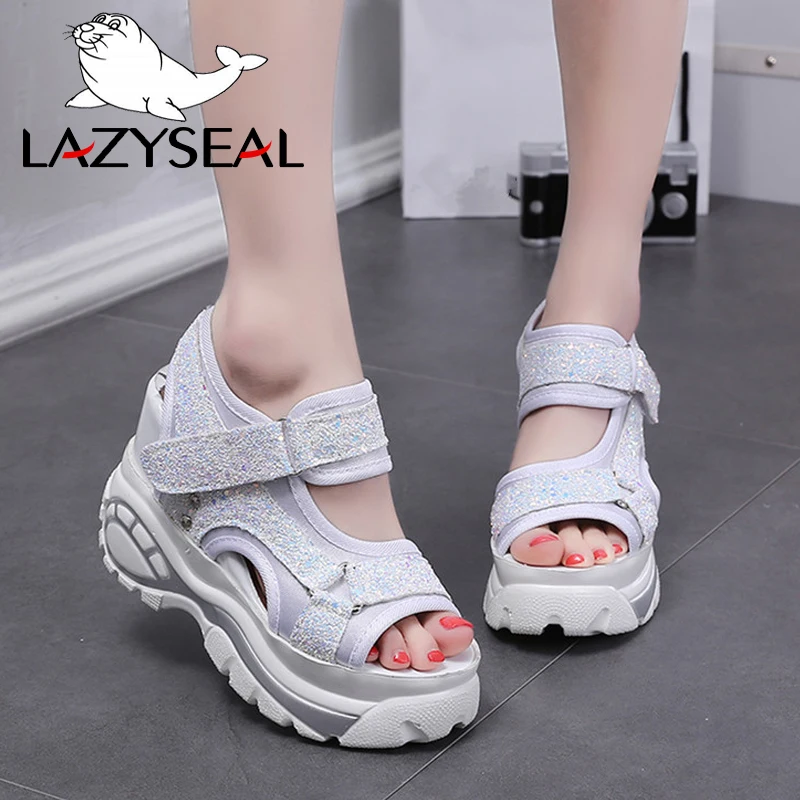 LazySeal Platform Sandals Woman 2019 Summer Women Sequins Shoes Women Height Increasing Thick Bottom Sole Wedges Sandals
LazySeal Platform Sandals Woman 2019 Summer Women Sequins Shoes Women Height Increasing Thick Bottom Sole Wedges Sandals