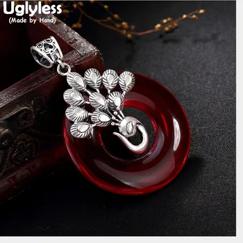 Uglyless 100% Real 990 Pure Silver Handmade Phoenix Pendants for Women Chalcedony Necklaces NO Chain Thai Silver Peacock Jewelry 
Uglyless 100% Real 990 Pure Silver Handmade Phoenix Pendants for Women Chalcedony Necklaces NO Chain Thai Silver Peacock Jewelry