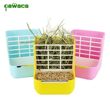 ארנב מזין חציר דשא קערת בעל תיבת דשא מסגרת ארנב סירי אוכל צ 'ינצ' ילה גינאה חזיר מזון מכולות אספקת האכלת(China)