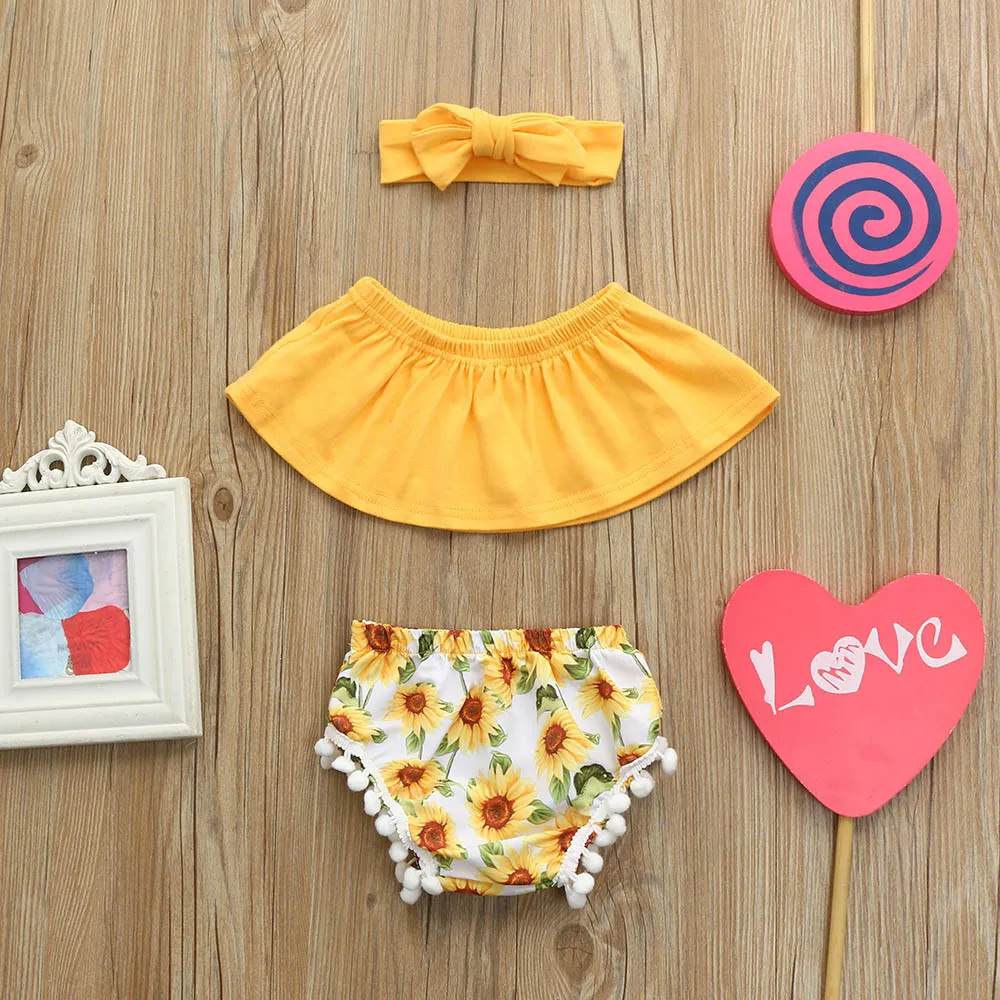 kiz bebek giyim Newborn Infant Baby Girls Outfits Clothes Romper Jumpsuit+Shorts+Headband Set 3pcs Casual Cotton Girl 0-24M #06
kiz bebek giyim Newborn Infant Baby Girls Outfits Clothes Romper Jumpsuit+Shorts+Headband Set 3pcs Casual Cotton Girl 0-24M #06