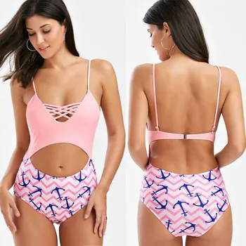 One Piece Swimsuit 2017 Women Retro Printing Pink Swimwear Beach Wear Bathing Suit Monokini Female Brazilian Swimsuit Swim Wear 
One Piece Swimsuit 2017 Women Retro Printing Pink Swimwear Beach Wear Bathing Suit Monokini Female Brazilian Swimsuit Swim Wear
