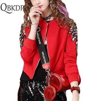 Women's Red Cool Jackets Summer Causal windbreaker Women Party Jackets Coats Sweater Zipper Lightweight Jackets Bomber Famale
Women's Red Cool Jackets Summer Causal windbreaker Women Party Jackets Coats Sweater Zipper Lightweight Jackets Bomber Famale