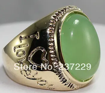 FREE SHIPPING>>>@@ Wholesale price S ^^^^Exquisite jewelry Green stone Carved " I LOVE YOU" 18KGP unisex Love Ring size: 7
FREE SHIPPING>>>@@ Wholesale price S ^^^^Exquisite jewelry Green stone Carved " I LOVE YOU" 18KGP unisex Love Ring size: 7
