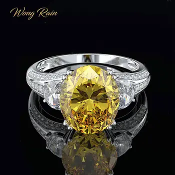 Wong Rain Luxury 100% 925 Sterling Silver Citrine Gemstone Birthstone Wedding Engagement Couple Women Ring Jewelry Wholesale
Wong Rain Luxury 100% 925 Sterling Silver Citrine Gemstone Birthstone Wedding Engagement Couple Women Ring Jewelry Wholesale