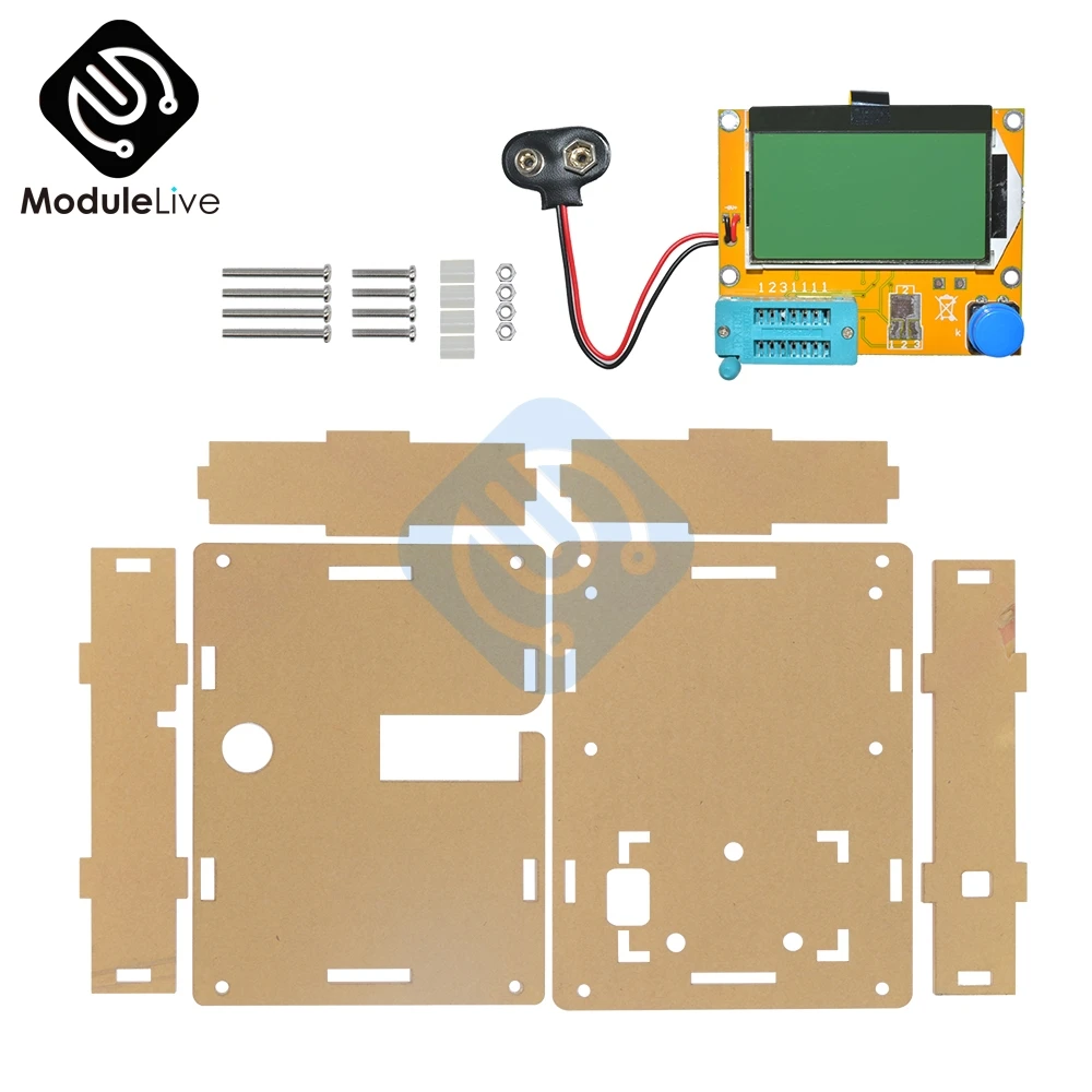 1Set Clear Acrylic Case Shell Box Housing For LCR-T4 M328 Transistor Tester Capacitance ESR Mega328 Diy KIT
1Set Clear Acrylic Case Shell Box Housing For LCR-T4 M328 Transistor Tester Capacitance ESR Mega328 Diy KIT