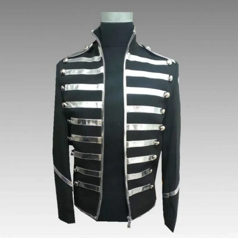 Europe and the United States Michael Jackson new men's suit sequins clothing nightclub men's band rock singer costume
Europe and the United States Michael Jackson new men's suit sequins clothing nightclub men's band rock singer costume