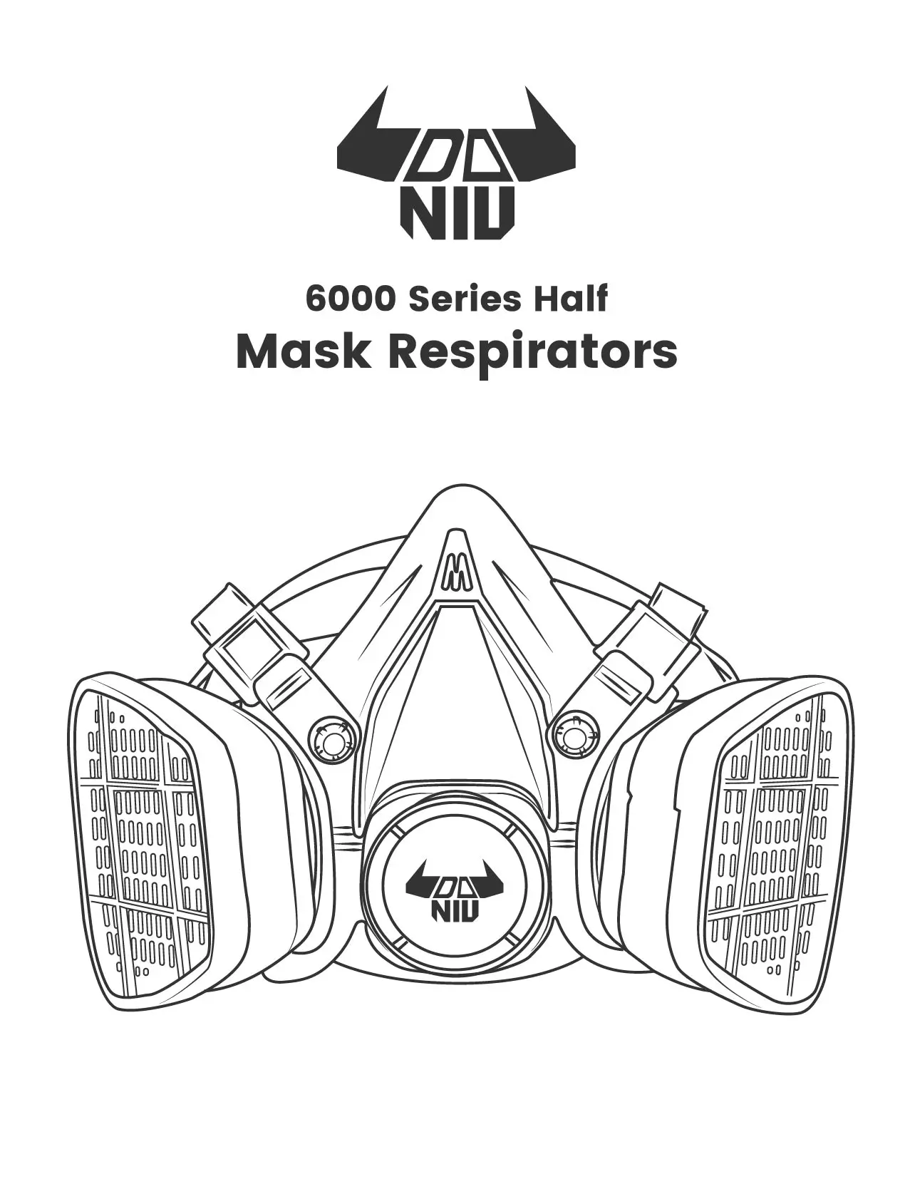 daniu 6200 n95 double gas mask daniu 6200 n95 double gas mask