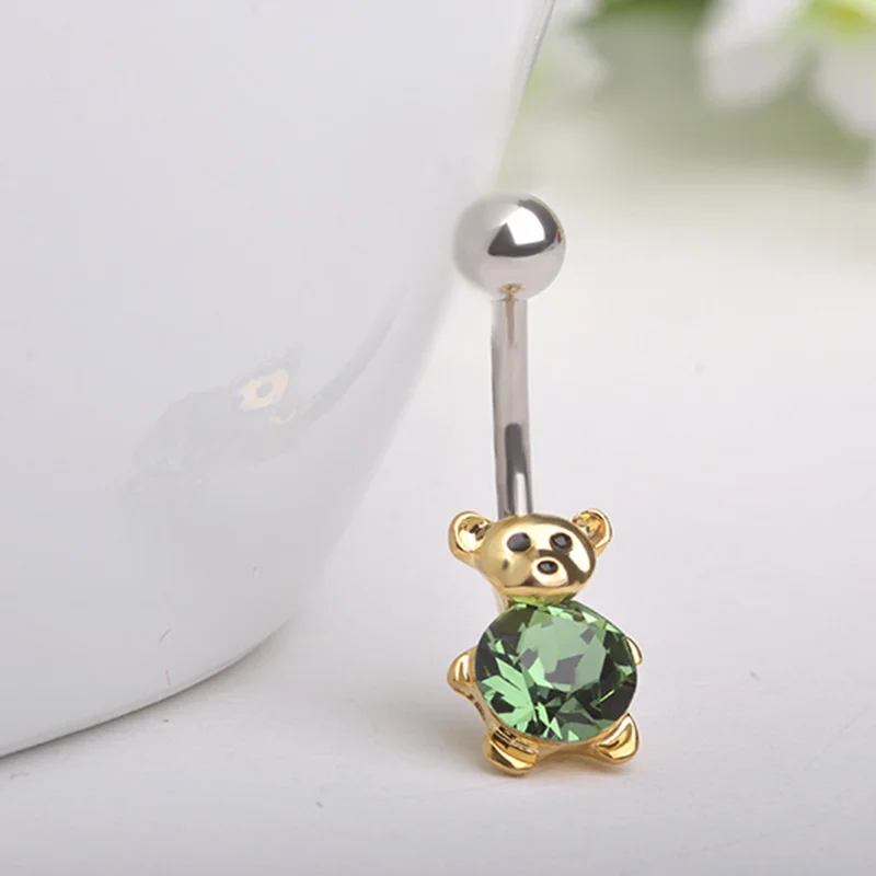 Kawai Little Bear Piercing Belly Button Rings Surgical Stainless Steel 2016 Summer Fashion Sexy Body Accessories 14G 1.6mm Bar
Kawai Little Bear Piercing Belly Button Rings Surgical Stainless Steel 2016 Summer Fashion Sexy Body Accessories 14G 1.6mm Bar