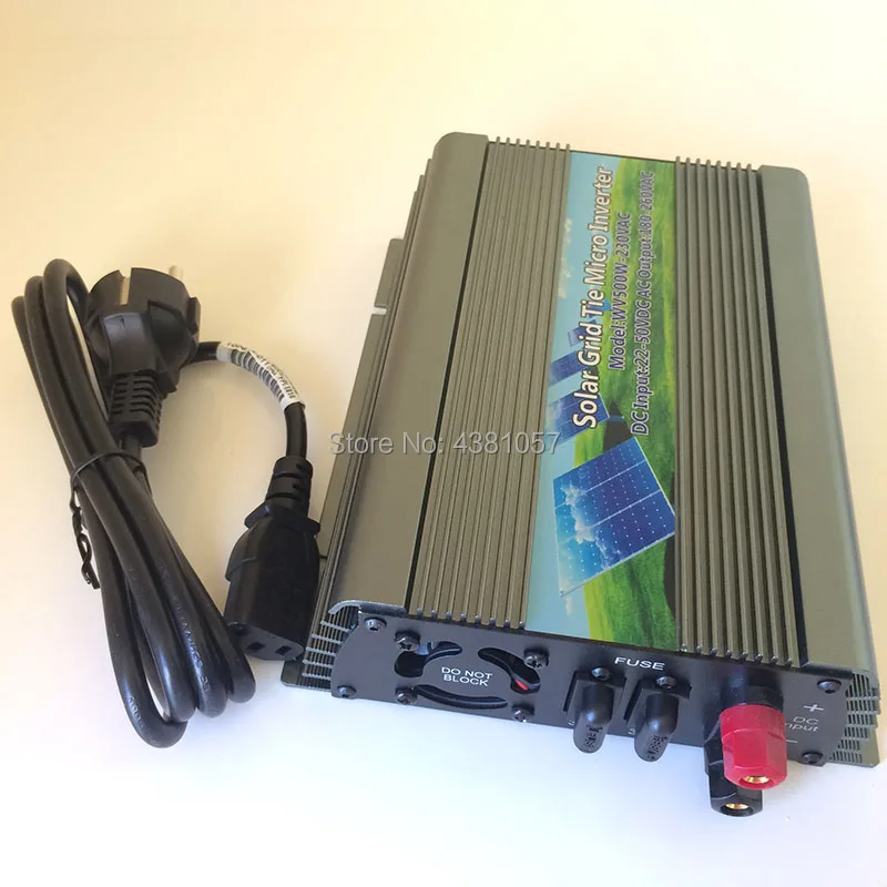 WV-500W Micro Grid Tie Inverter for 30V/36V Solar Panel DC 22-50V to AC110/220V,50/60Hz Pure Sine Wave Inverter
WV-500W Micro Grid Tie Inverter for 30V/36V Solar Panel DC 22-50V to AC110/220V,50/60Hz Pure Sine Wave Inverter