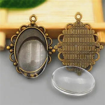 10sets/lot 18X25mm Antique Bronze Alloy diy Cameo base Setting Pendant+Clear Glass Cabochons Beads Jewelry finding A1013
10sets/lot 18X25mm Antique Bronze Alloy diy Cameo base Setting Pendant+Clear Glass Cabochons Beads Jewelry finding A1013