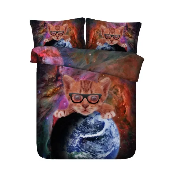 Bed set Cat 4pcs Bedding set Luxury 3D duvet cover bed in a bag sheet sheets linen Super King Queen size twin full double single
Bed set Cat 4pcs Bedding set Luxury 3D duvet cover bed in a bag sheet sheets linen Super King Queen size twin full double single