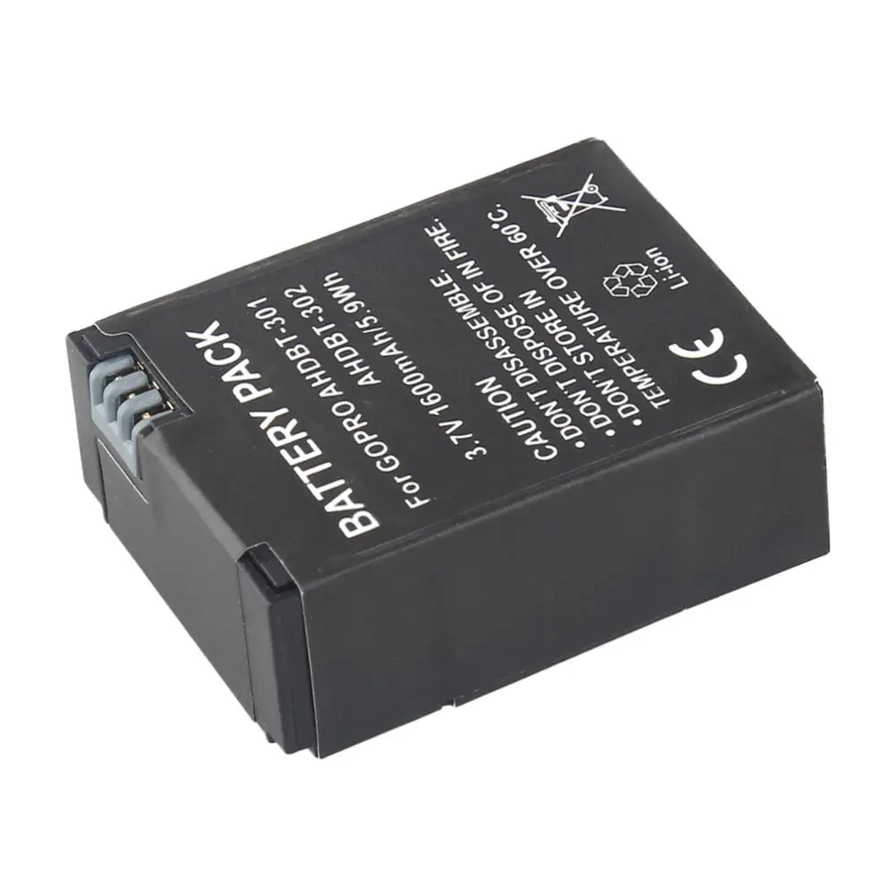 1pcs Li-ion AHDBT-301 1600mAh battery for GoPro Hero3, Hero3+ and GoPro AHDBT-201, AHDBT-301, AHDBT-302 GOPRO3
1pcs Li-ion AHDBT-301 1600mAh battery for GoPro Hero3, Hero3+ and GoPro AHDBT-201, AHDBT-301, AHDBT-302 GOPRO3