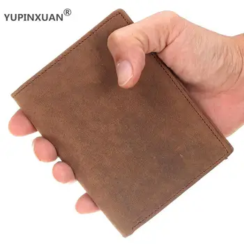 YUPINXUAN Europe Stylish Genuine Leather Men Wallets Crazy Horse Leather Vintage Short Purse Retro Money Bags Large Space
YUPINXUAN Europe Stylish Genuine Leather Men Wallets Crazy Horse Leather Vintage Short Purse Retro Money Bags Large Space
