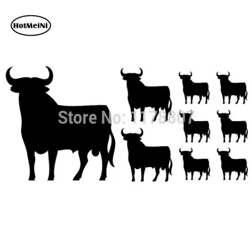 HotMeiNi 16.3x7.3cm Spanish Bull Silhouette Sticker Pack Car Window Truck SUV Bumper Door Laptop Kayak Wall Vinyl Black/Sliver
HotMeiNi 16.3x7.3cm Spanish Bull Silhouette Sticker Pack Car Window Truck SUV Bumper Door Laptop Kayak Wall Vinyl Black/Sliver