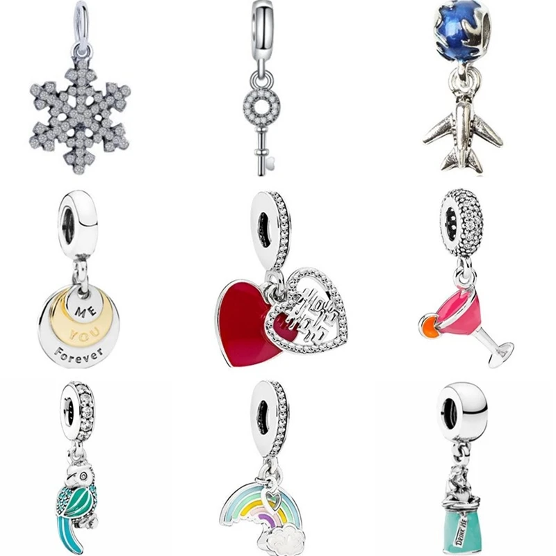 Btuamb New Fashion Enamel Wine Glass Heart Rainbow Leaves Cat Claw Key Charms Beads Fit Pandora Bracelets for Women DIY Jewelry
Btuamb New Fashion Enamel Wine Glass Heart Rainbow Leaves Cat Claw Key Charms Beads Fit Pandora Bracelets for Women DIY Jewelry