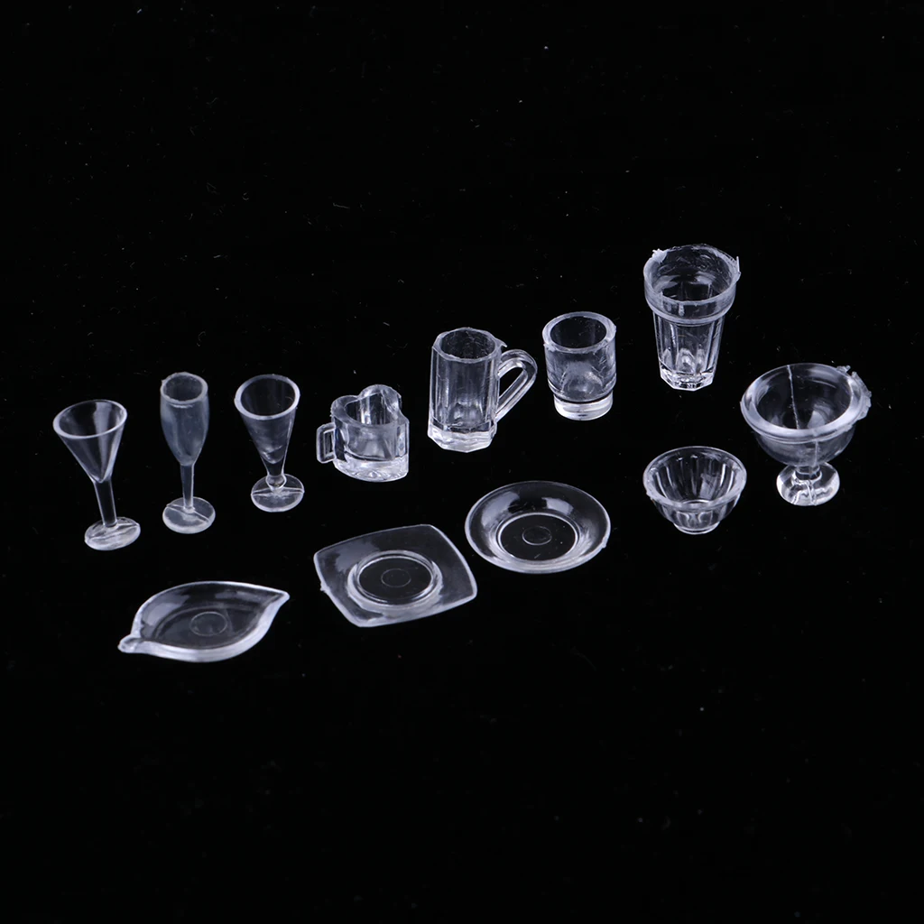 MagiDeal 26 x 1/12 Dollhouse MiniatureTableware Wine Glass Cup Food Plate MagiDeal 26 x 1/12 Dollhouse MiniatureTableware Wine Glass Cup Food Plate