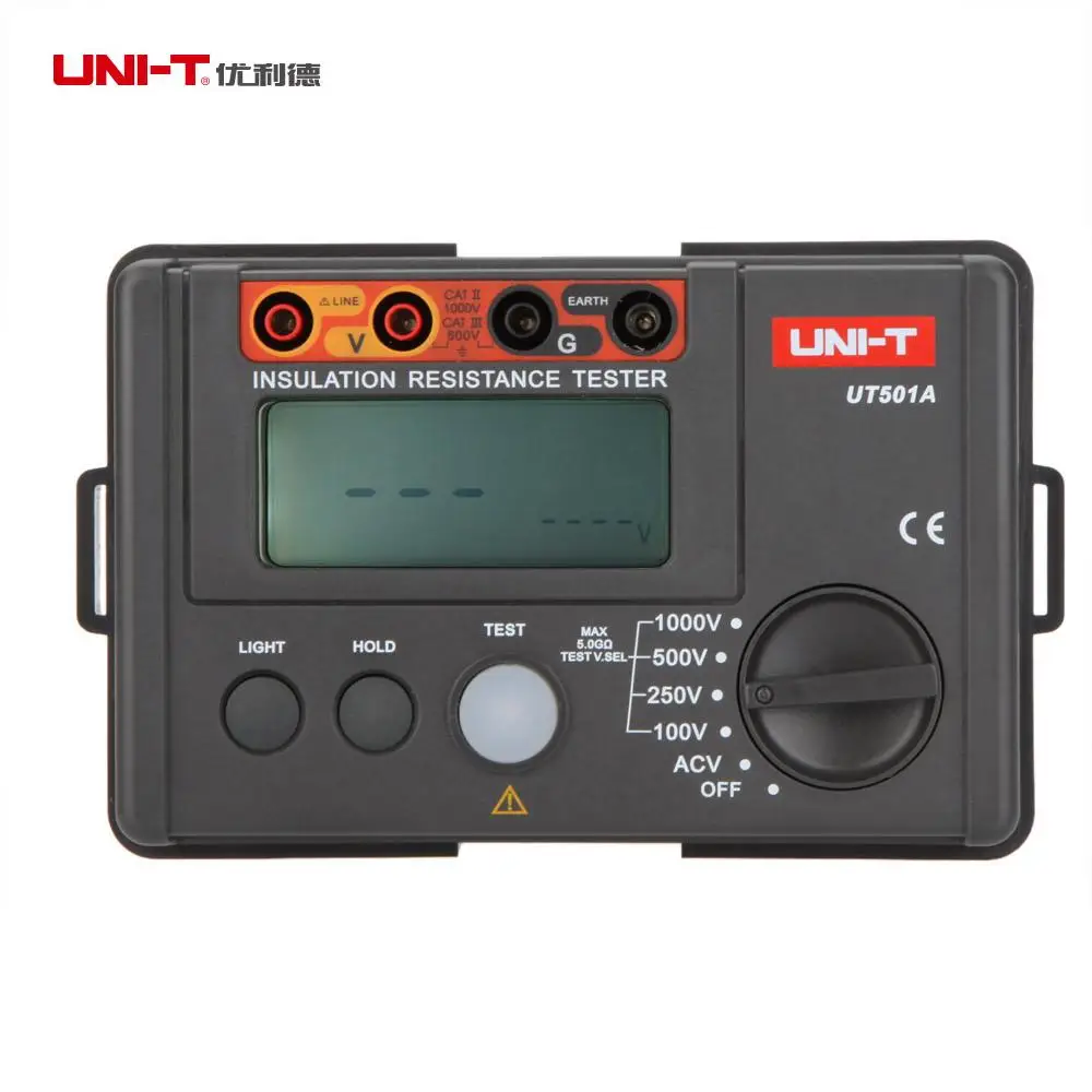 UT501A 1000V esr meter megger earth ground Insulation resistance meter Tester Megohmmeter Voltmeter w/LCD Backlight
UT501A 1000V esr meter megger earth ground Insulation resistance meter Tester Megohmmeter Voltmeter w/LCD Backlight