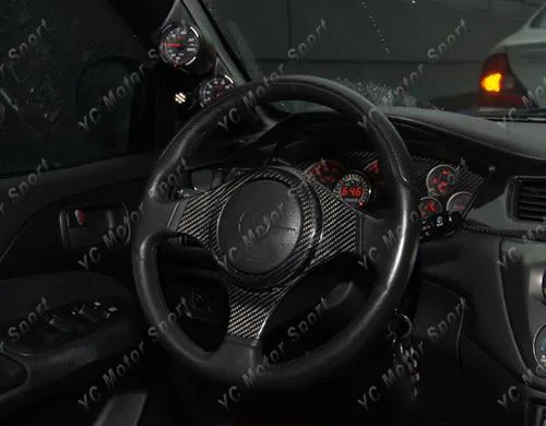 2001-2007 Mitsubishi Evolution EVO 7-9 Steering Wheel Spoke Cover CF (4)