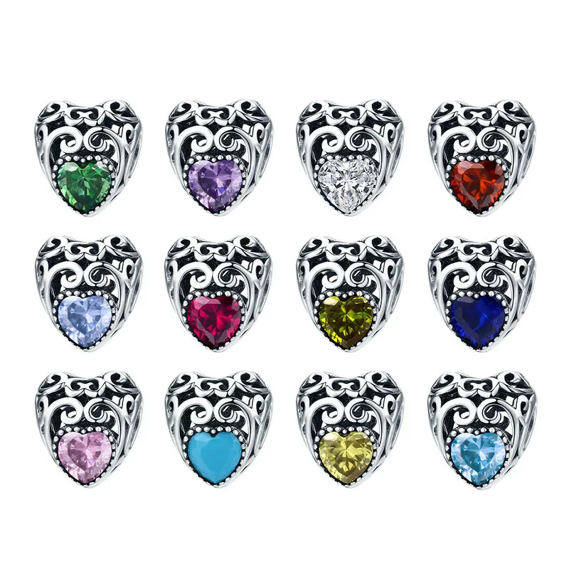 WOSTU Genuine 925 Sterling Silver 12 Months Birthstone Signature Heart Beads fit Original Charm Bracelet Silver Jewelry DXC573
WOSTU Genuine 925 Sterling Silver 12 Months Birthstone Signature Heart Beads fit Original Charm Bracelet Silver Jewelry DXC573