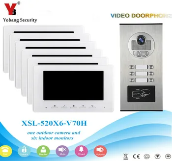 YobangSecurity 7 Inch Color Wired Video Door Phone Doorbell Entry Intercom Monitor System With RFID Access Doorbell Camera
YobangSecurity 7 Inch Color Wired Video Door Phone Doorbell Entry Intercom Monitor System With RFID Access Doorbell Camera