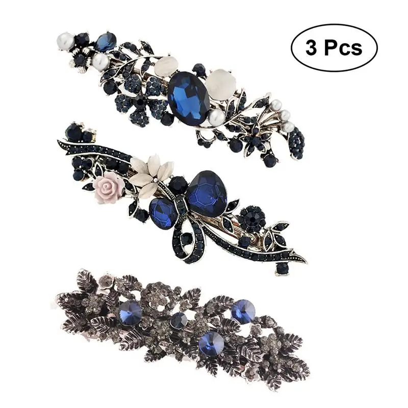 3pcs Retro Hair Clip Bowknot Crystal Leaf Hair Accessories Hair Pin Spring Hair Clamp for Women Ladies Girls
3pcs Retro Hair Clip Bowknot Crystal Leaf Hair Accessories Hair Pin Spring Hair Clamp for Women Ladies Girls