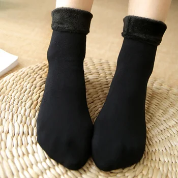2 Pair Women Man Warm Fleece Socks Winter Snow Soft Thick Lining Ankle Sock Casual Velvet Solid Color Winter Socks
2 Pair Women Man Warm Fleece Socks Winter Snow Soft Thick Lining Ankle Sock Casual Velvet Solid Color Winter Socks