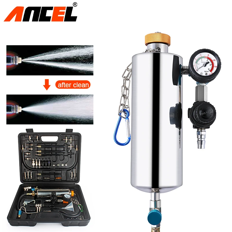 Car Fuel Injector Cleaner Ancel GX100 Non-Dismantle Automotive Fuel Injector Washing Tool Car Fuel Injector System Clearn Kit
Car Fuel Injector Cleaner Ancel GX100 Non-Dismantle Automotive Fuel Injector Washing Tool Car Fuel Injector System Clearn Kit