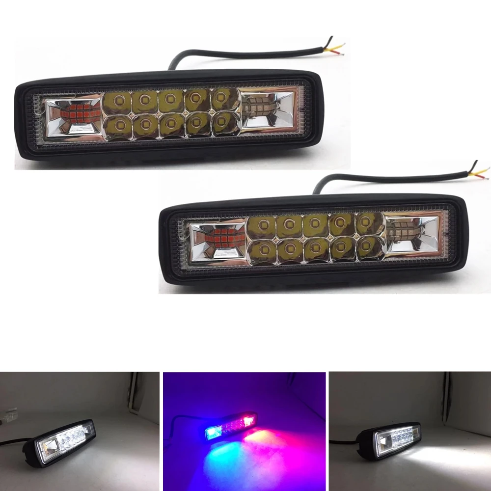 2pcs 6 inch 24W Mini Led Bar Work Light For Motorcycle Jeep 4x4 Offroad Car External Warning Forklift Light (White + Red Blue)
2pcs 6 inch 24W Mini Led Bar Work Light For Motorcycle Jeep 4x4 Offroad Car External Warning Forklift Light (White + Red Blue)