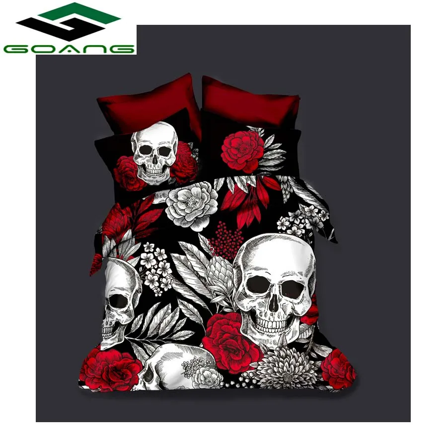 GOANG 3d bedding sets bed sheet duvet cover pillow cases 100% microfiber 3pcs luxury bedding sets Halloween skull
GOANG 3d bedding sets bed sheet duvet cover pillow cases 100% microfiber 3pcs luxury bedding sets Halloween skull