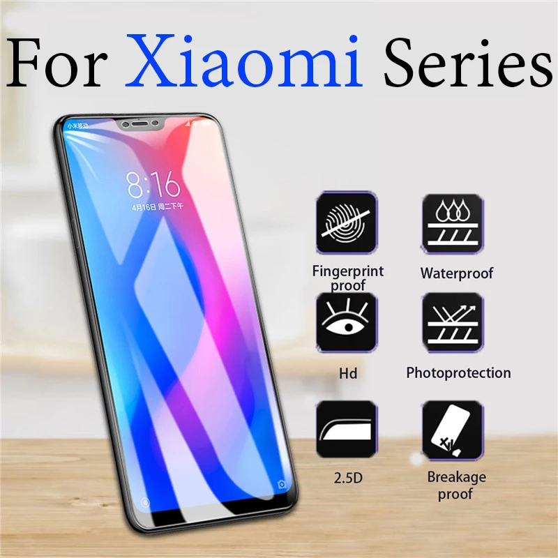 Protective glass for xiaomi mi 8 lite mi8 film tempered glas ksiomi xiomi ligte screen protector siomi xiaome tremp | Мобильные