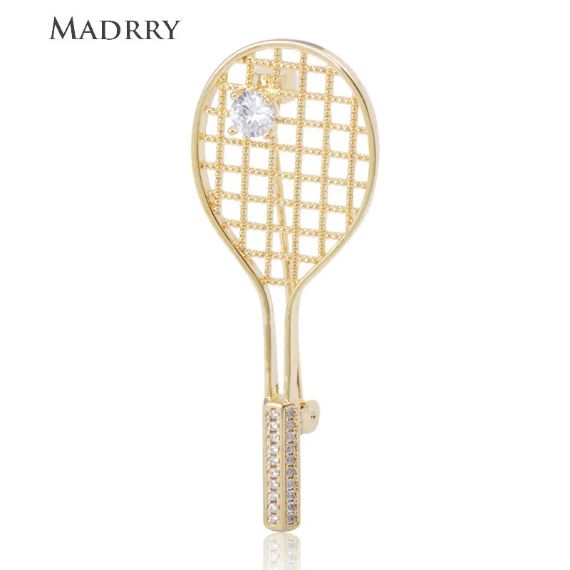Madrry Simple Badminton Racket Shape Brooch Cubic Zircon Jewelry Women Men Sweatshirt Coat Lapel Bag Pins Daily Accessories Gift
Madrry Simple Badminton Racket Shape Brooch Cubic Zircon Jewelry Women Men Sweatshirt Coat Lapel Bag Pins Daily Accessories Gift