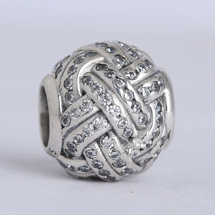 Mother's day pave love knot beads with cz 925 sterling silver beads Suitable for Brand Style Charm Bracelets & Necklaces
Mother's day pave love knot beads with cz 925 sterling silver beads Suitable for Brand Style Charm Bracelets & Necklaces