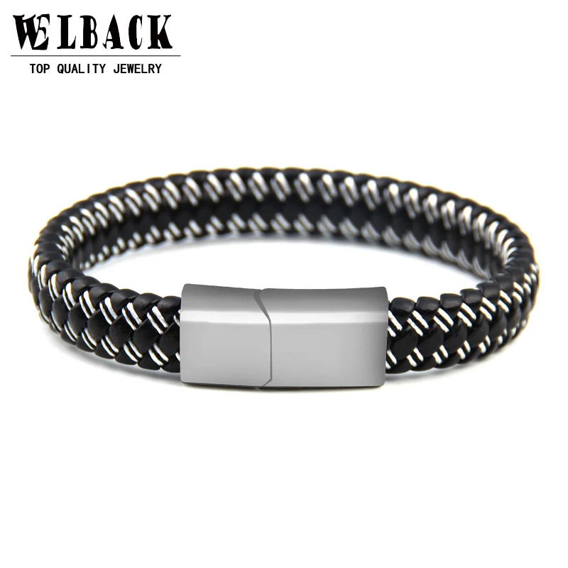 2017 fashion men's brand jewellry leather rope chain bracelet Zinc Alloy magnetic clips trendy men's bracelets jewelry
2017 fashion men's brand jewellry leather rope chain bracelet Zinc Alloy magnetic clips trendy men's bracelets jewelry