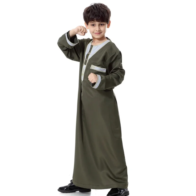 High quality boy's Kaftan Abaya clothing 4 colors Muslim Islamic Clothing for Children Arabia Jubba Thobe plus size dubai
High quality boy's Kaftan Abaya clothing 4 colors Muslim Islamic Clothing for Children Arabia Jubba Thobe plus size dubai