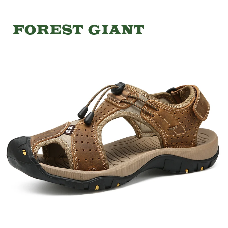 FOREST GIANT Genuine Leather Shoes Men's Summer Sandals Men Sandals Fashion Sandals And Slippers Fashion Male Beach Sandals 7236
FOREST GIANT Genuine Leather Shoes Men's Summer Sandals Men Sandals Fashion Sandals And Slippers Fashion Male Beach Sandals 7236