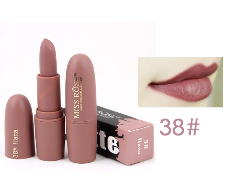 38 Dark Milk Brown# MISS ROSE matte lipstick sexy makeup lipstick Red Beauty fashion Lasting Waterproof easy to color make up
38 Dark Milk Brown# MISS ROSE matte lipstick sexy makeup lipstick Red Beauty fashion Lasting Waterproof easy to color make up