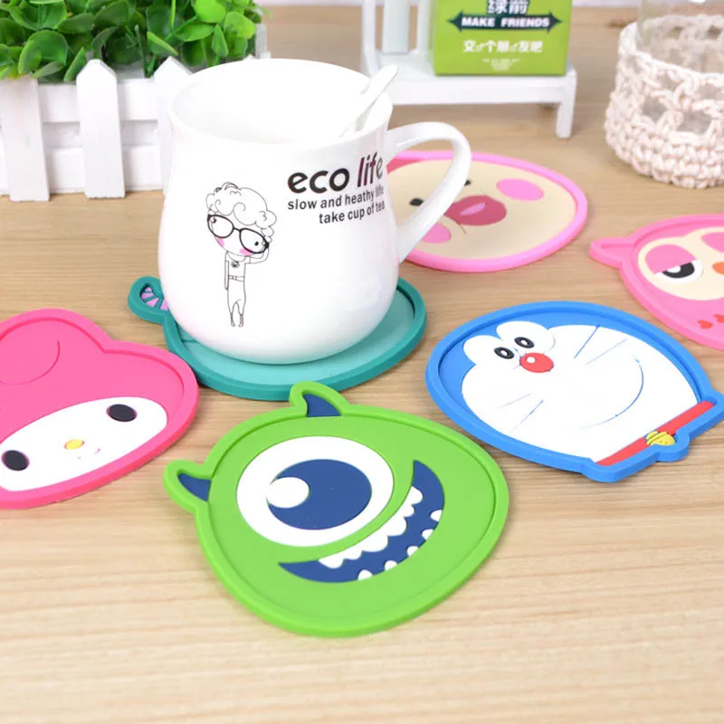 High Quality 1pcs Cute Cartoon Anime Silicone Cup Mat Coffee Placemat Drink Coaster Cup Glass Beverage Holder Pads Mats KP030
High Quality 1pcs Cute Cartoon Anime Silicone Cup Mat Coffee Placemat Drink Coaster Cup Glass Beverage Holder Pads Mats KP030