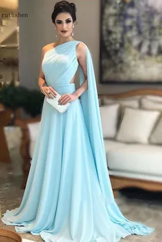 Formal Dress Women Elegant One Shoulder Arabic Backless Watteau Train Chiffon A-line Floor-length Long Evening Dresses
Formal Dress Women Elegant One Shoulder Arabic Backless Watteau Train Chiffon A-line Floor-length Long Evening Dresses