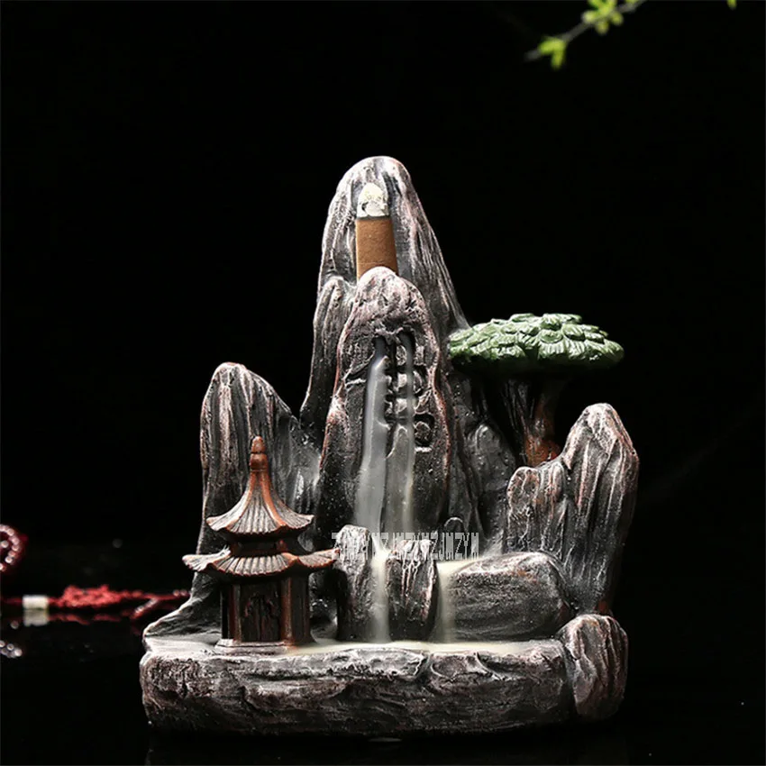 Creative Mountain stream Smoke Backflow Aroma Burner Ceramic Stone powder Tower Cone Incense Censer Home Incense Burner
Creative Mountain stream Smoke Backflow Aroma Burner Ceramic Stone powder Tower Cone Incense Censer Home Incense Burner