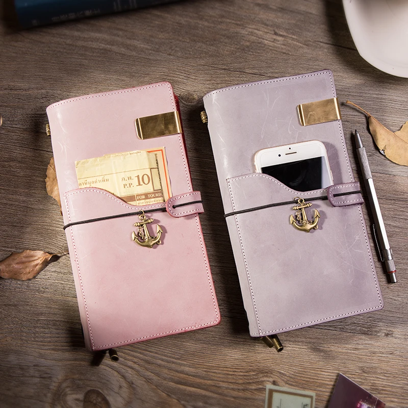 IPBEN Chrismas Gift 2019 New Genuine Leather Traveler's Notebook Japanese Korean Style Journal for Students 100% Handmade Diary
IPBEN Chrismas Gift 2019 New Genuine Leather Traveler's Notebook Japanese Korean Style Journal for Students 100% Handmade Diary