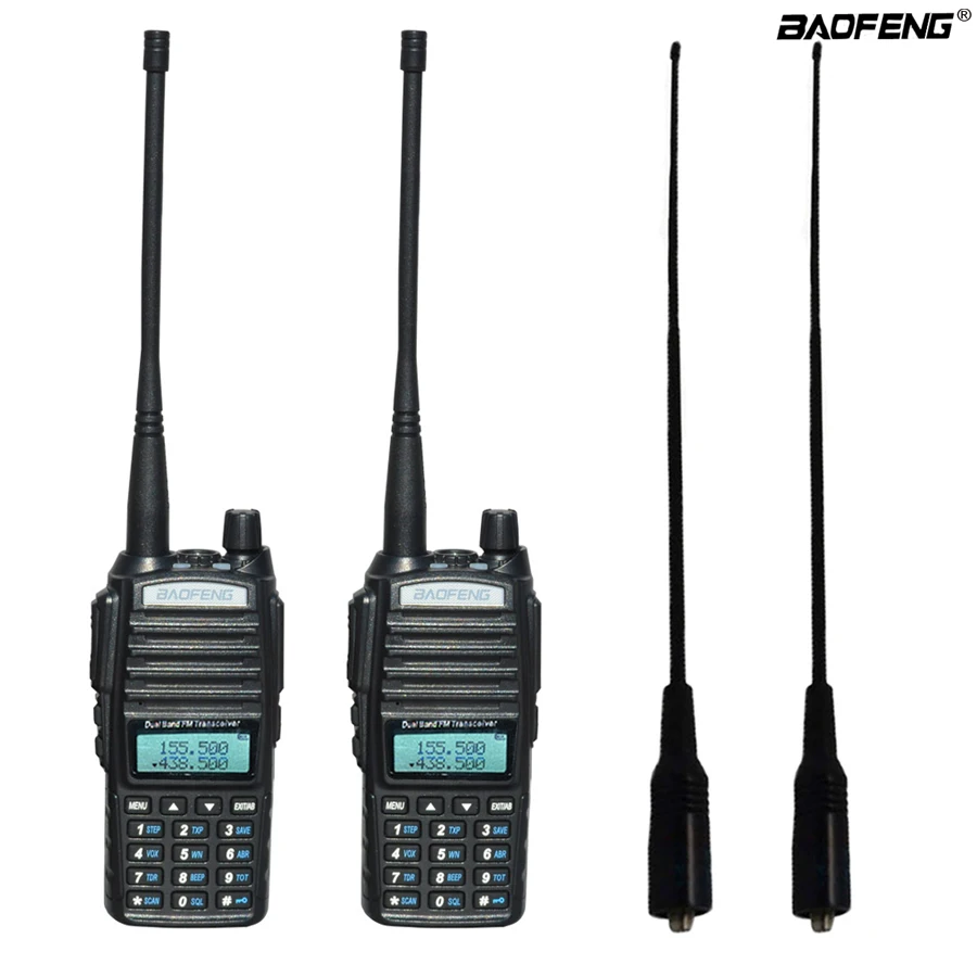 2pcs/set Original Portable Two way Radio UV 82 Dual PTT Radio BaoFeng UV-82 Dual-Band Two way Radio Transceiver + 771 antenna
2pcs/set Original Portable Two way Radio UV 82 Dual PTT Radio BaoFeng UV-82 Dual-Band Two way Radio Transceiver + 771 antenna