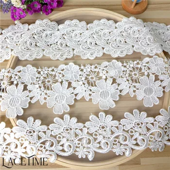 5 Yards White Embroidered Water Soluble Venice Lace Trim 2018 High Quality Flower Polyester Lace For Bridal Dress
5 Yards White Embroidered Water Soluble Venice Lace Trim 2018 High Quality Flower Polyester Lace For Bridal Dress