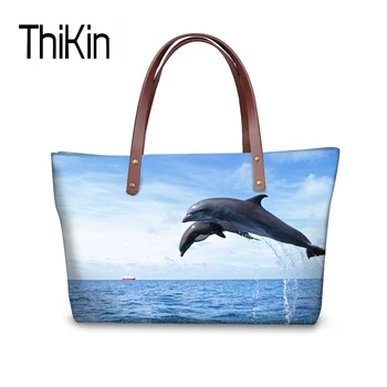 THIKIN Women Handbags Cool Animal Shark Dolphin Printing Large Shoulder Bags Casual Ladies Hand Bag Female Shopping Beach Bags
THIKIN Women Handbags Cool Animal Shark Dolphin Printing Large Shoulder Bags Casual Ladies Hand Bag Female Shopping Beach Bags